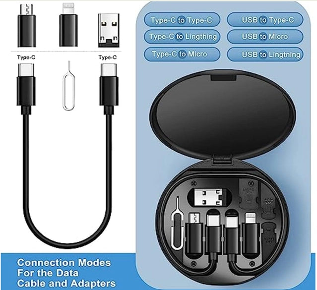 Mini Multi-Functional Fast Charging Cable – 1 Piece