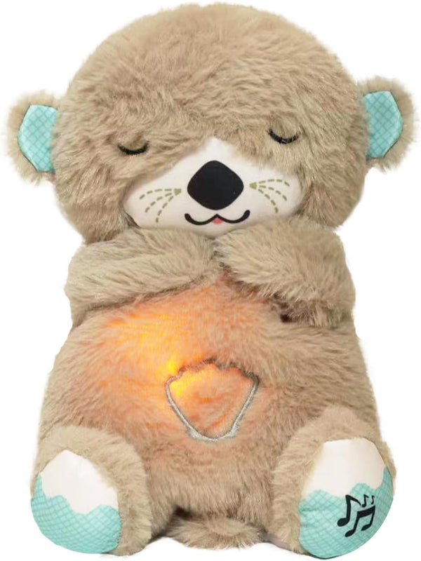 Musical Otter Plush Toy – Soothing Sound & Breathing Sleep Companion