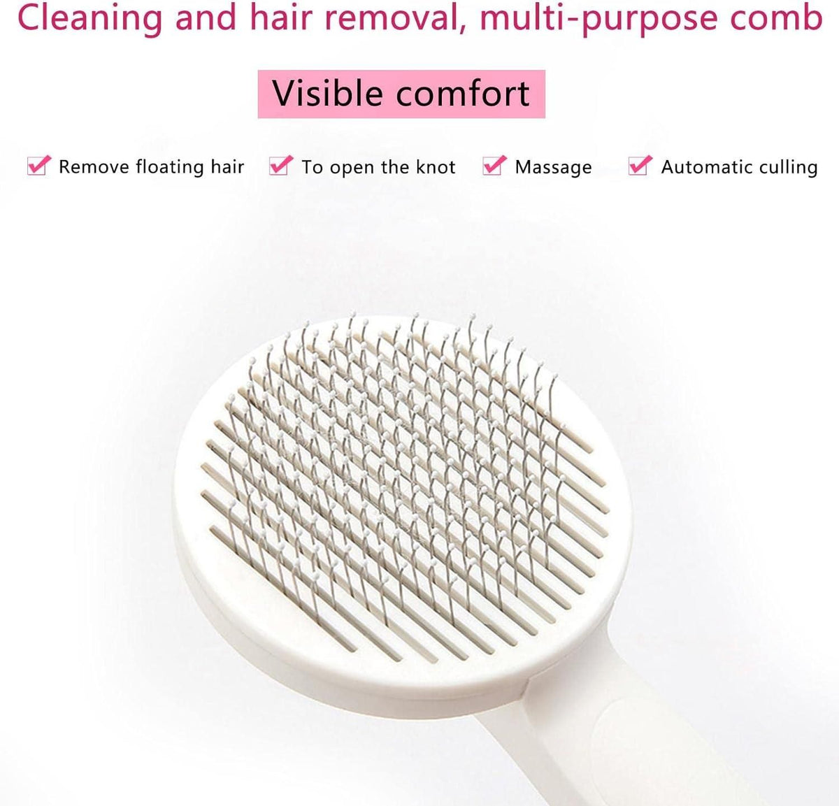 Pet Hair Removal Brush – Grooming & Fur Cleaning Tool