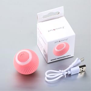Automatic 360° Rolling Cat Ball Toy – USB Rechargeable Pet Toy