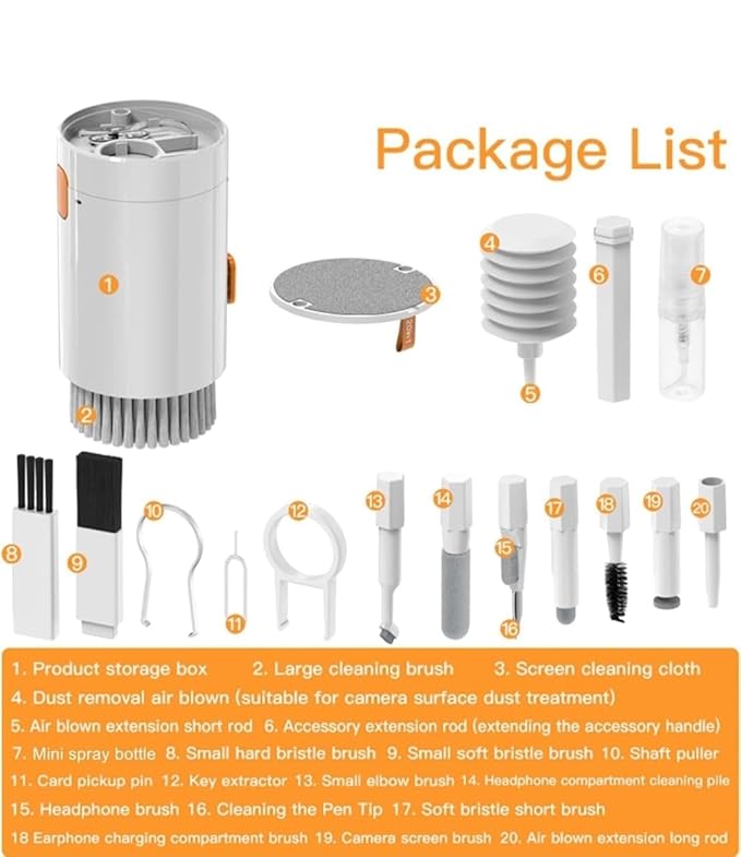 20-in-1 Electronic Cleaning Kit – Multi-Purpose Device Cleaner